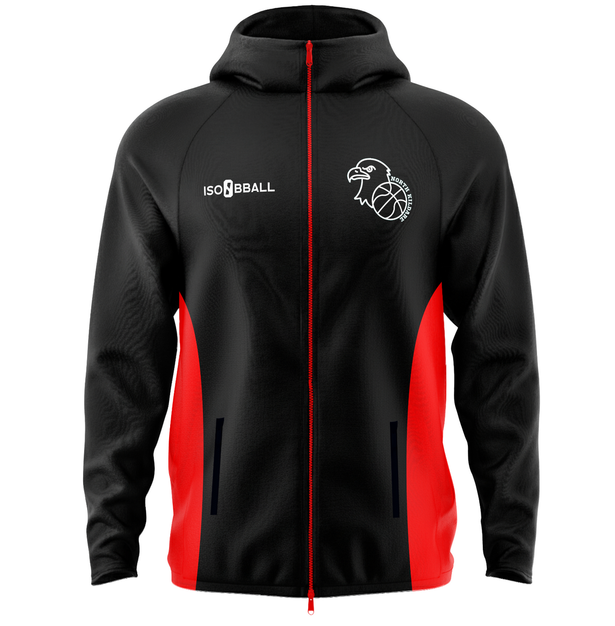 North Kildare Eagles Full Zip Snood Hoodie